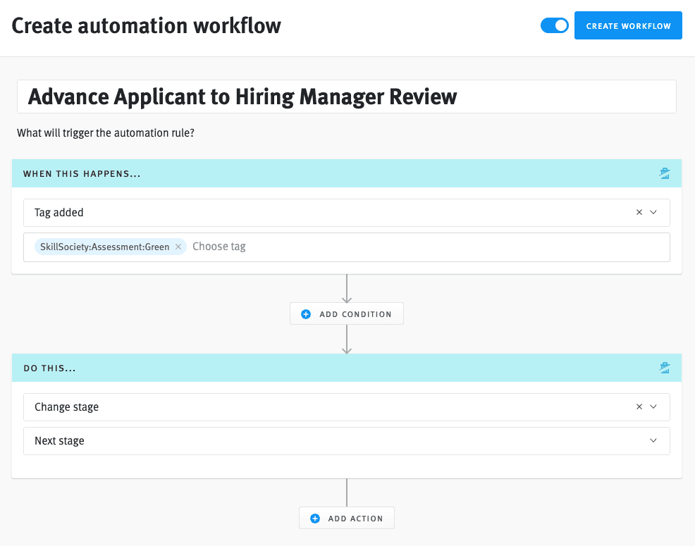 Skill Society Lever ATS Workflow